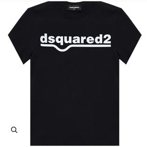 DSQUARED2 BOYS LOGO CREW NECK T-SHIRT BLACK